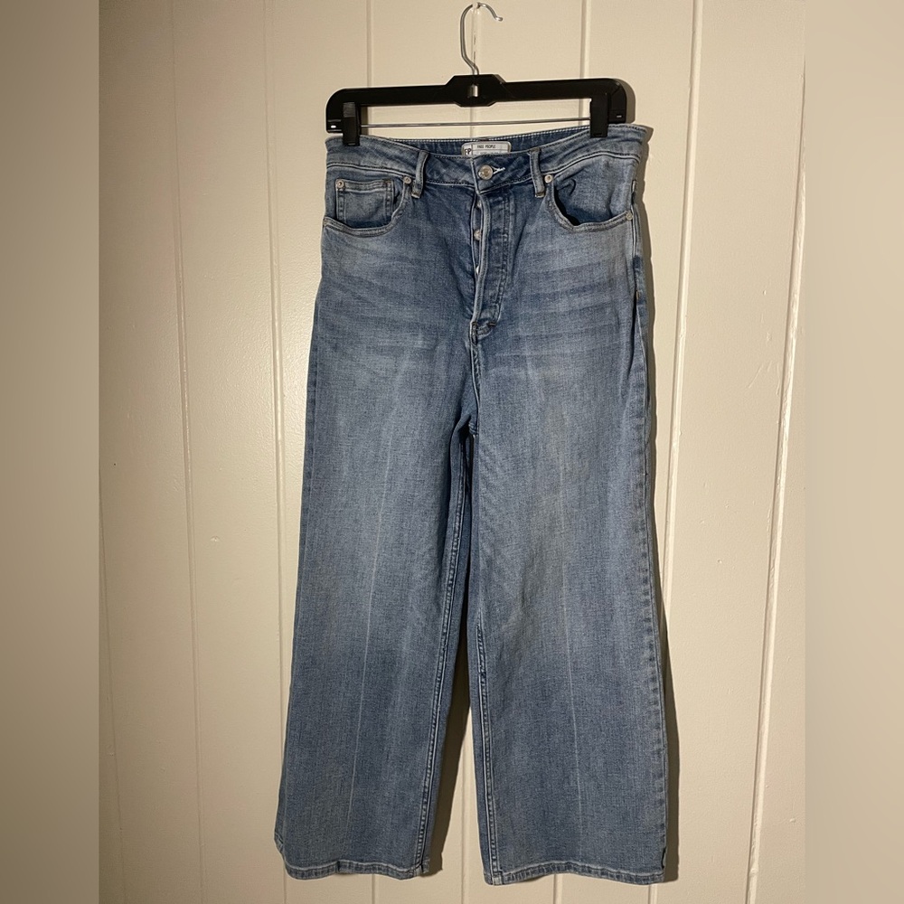 Free People Boyfriend 5 button Blue Women's Jeans This Season